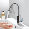 Instant electric heating valve 3000 W with LED display, A ° rotation, leakage protection for kitchen or bathroom sink.
