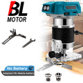 Brushless Wood Router Wood Trimmer Machine Electric Hand Trimmer Carpentry Tool Woodworking Trimming for Makita 18V Battery