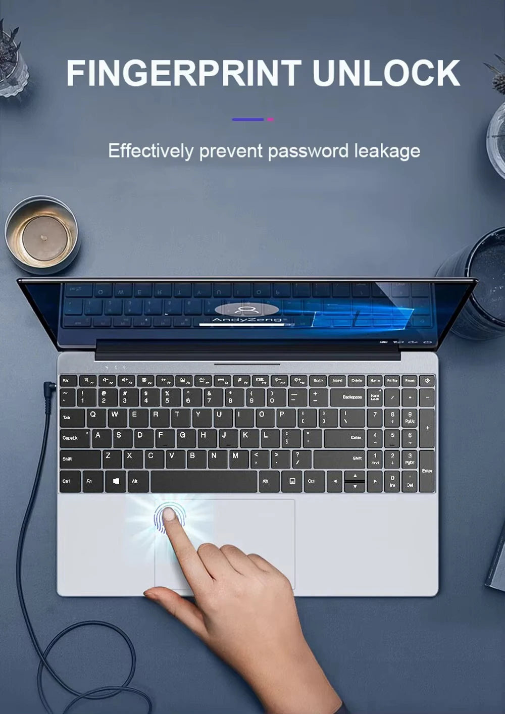 15.6" Windows 11 Pro Laptop Computer Intel Core i9 10980HK 16GB 1TB Laptops Office Computer Fingerprint Unlock Notebook PC