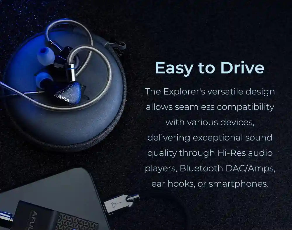 AFUL Explorer Hybrid In-Ear Monitors | 1DD+2BA HiFi Audio Performance Tidesmit