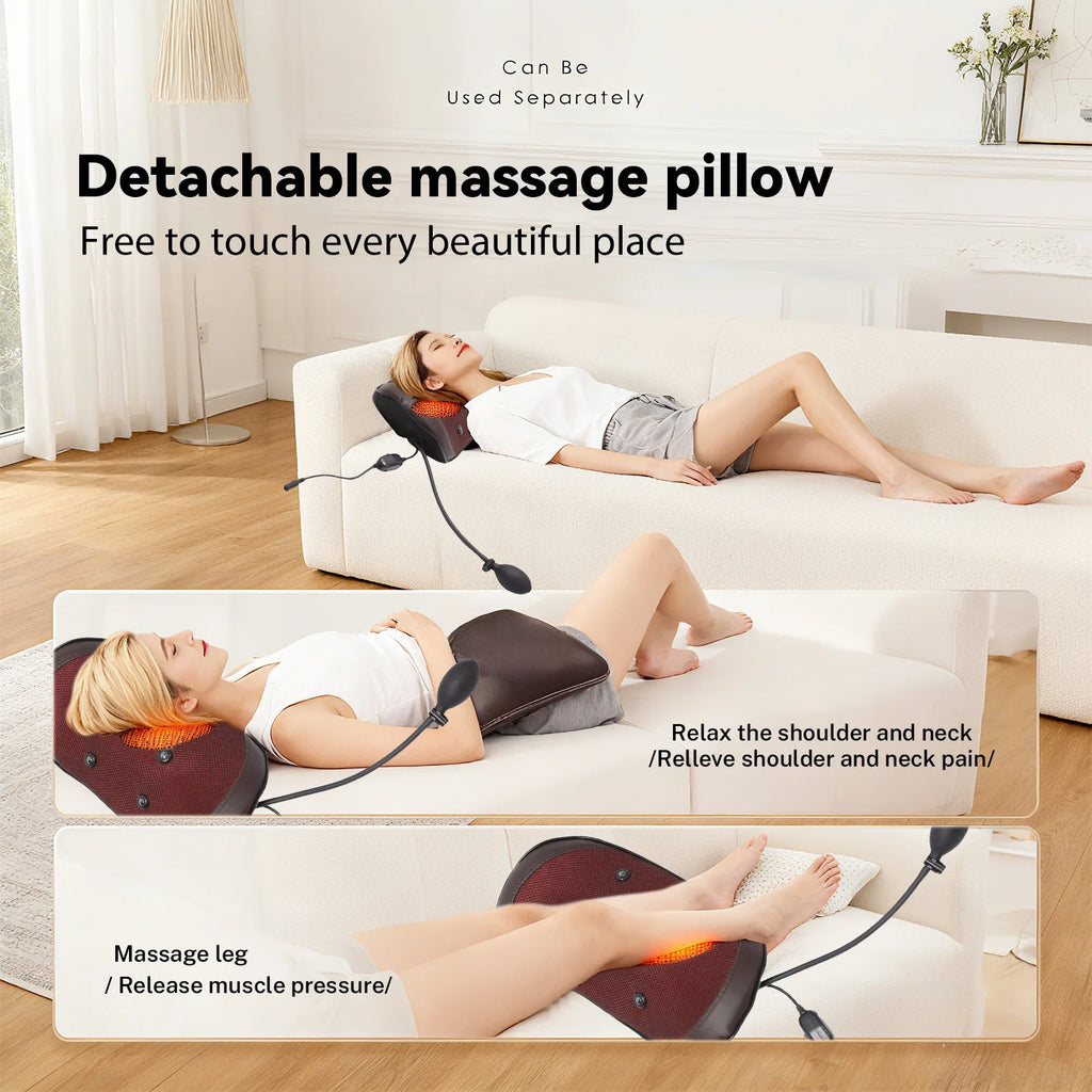 Full Body Electric Massage Mattress with Heat Therapy & Airbags Massage Cushion Tidesmit