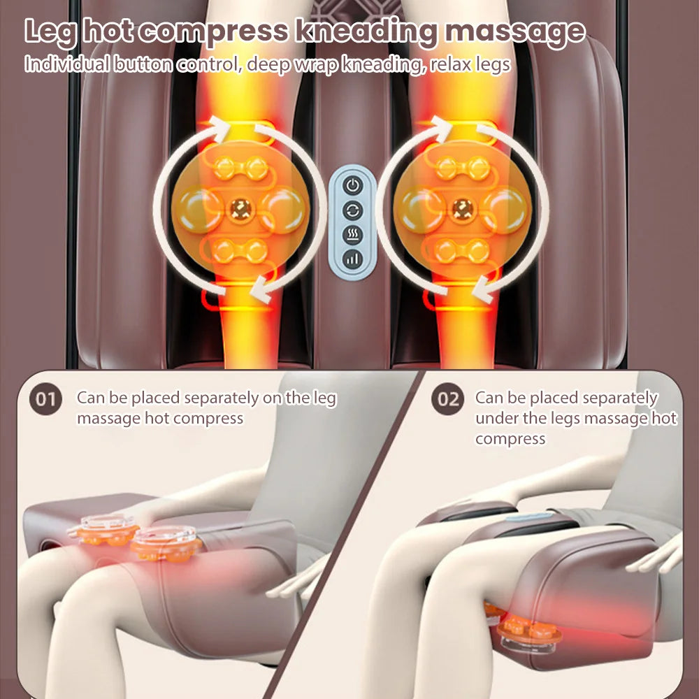Electric Massager Mattress with Heat Therapy for Full Body Relief Massage Cushion Tidesmit