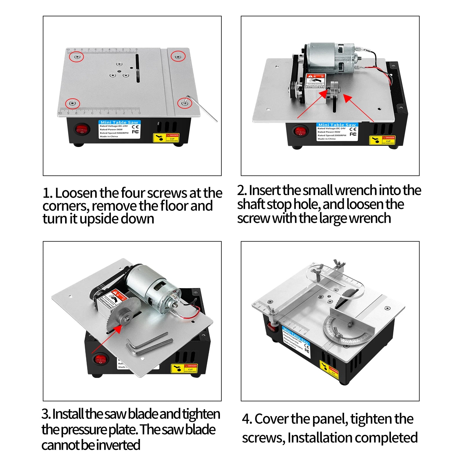 Mini Table Saw Electric Small Bench Saws Desktop Saw Household DIY PCB Model Cutting Tool Woodworking Lathe Machine 63mm Blade