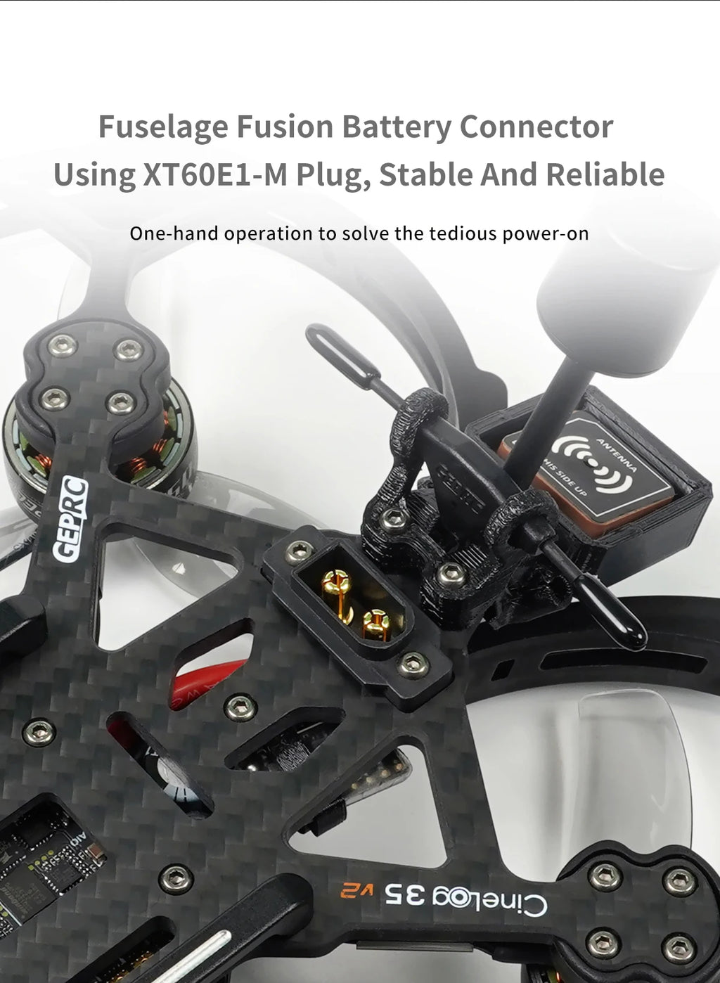 GEPRC Cinelog35 V2 Analog 6S FPV Drone for Freestyle Cinematography Tidesmit