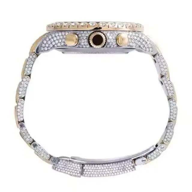 Hot Selling VVS Moissanite Diamond Watch for Men Women Full Automatic Rose White Color Thorns Luxury Antique Timepiece Leather