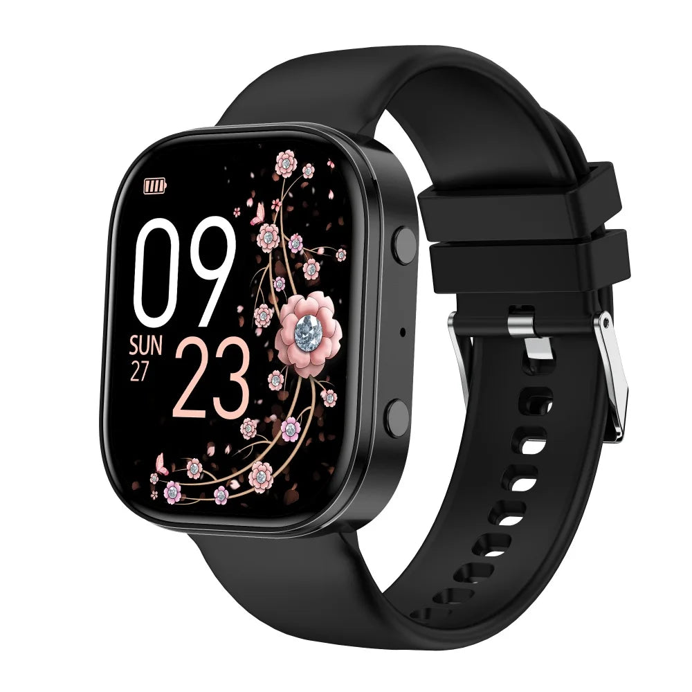 Men Smart Watch 1.88 Inch HD TFT Large Screen Bluetooth Dial Answer Call IP68 Waterproof Fitness Tracker 24H Sleep Health Monitor DIY Custom Watch Faces Multi Sports Modes Ultra Long Standby Smartwatch For Android IOS