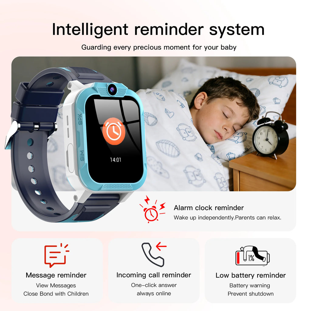 Blackview Z40 Pro Kids Smartwatch 1.83-inch TFT Screen GPS/SOS SIM 4G Smart Watch with Flashlight IP68 Waterproof Multi-wearing