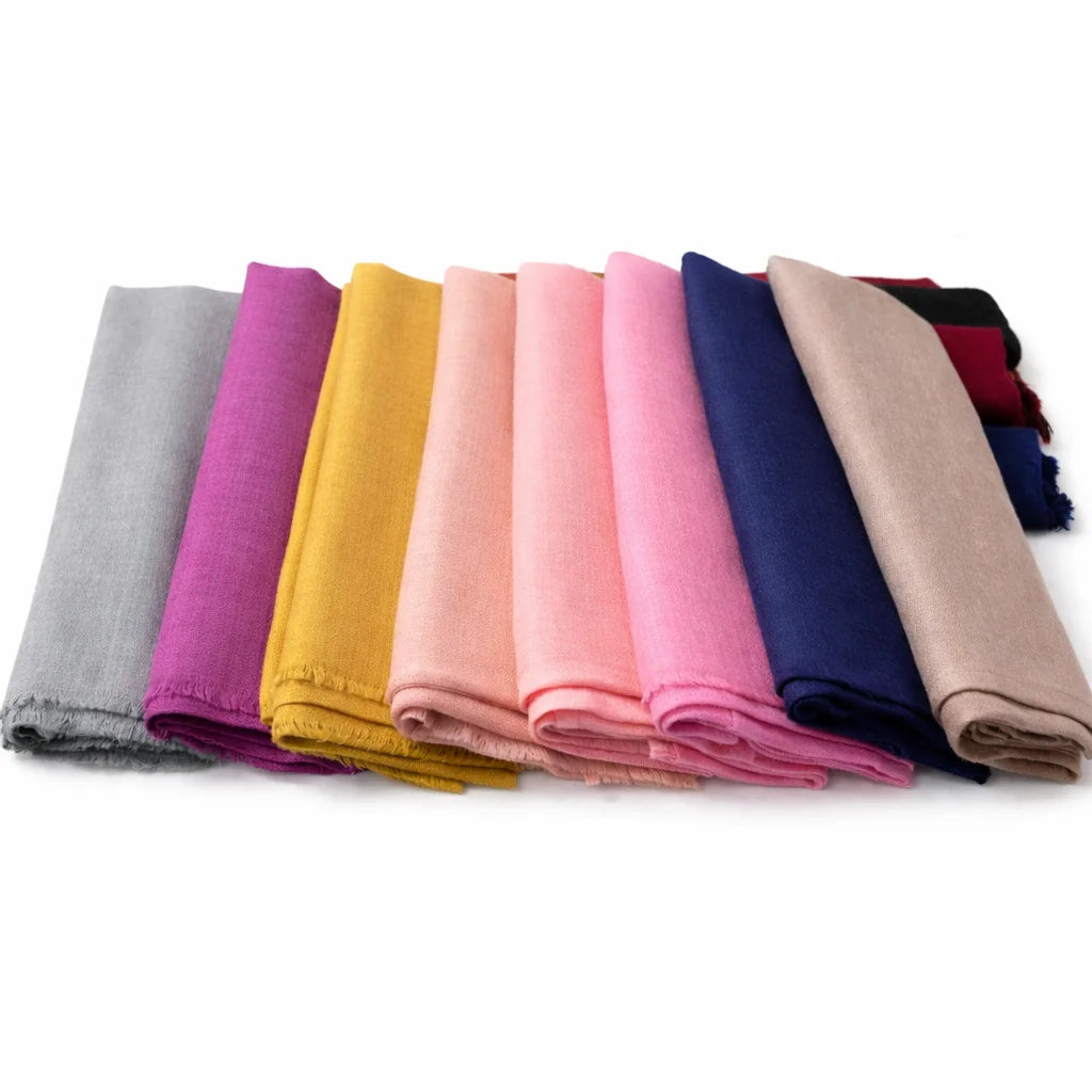 Luxury Soft Warm Lightweight Breathable All Seasons Muslim Women's Cashmere Long Scarves Stoles-Traditional Floral/Dot/Animal