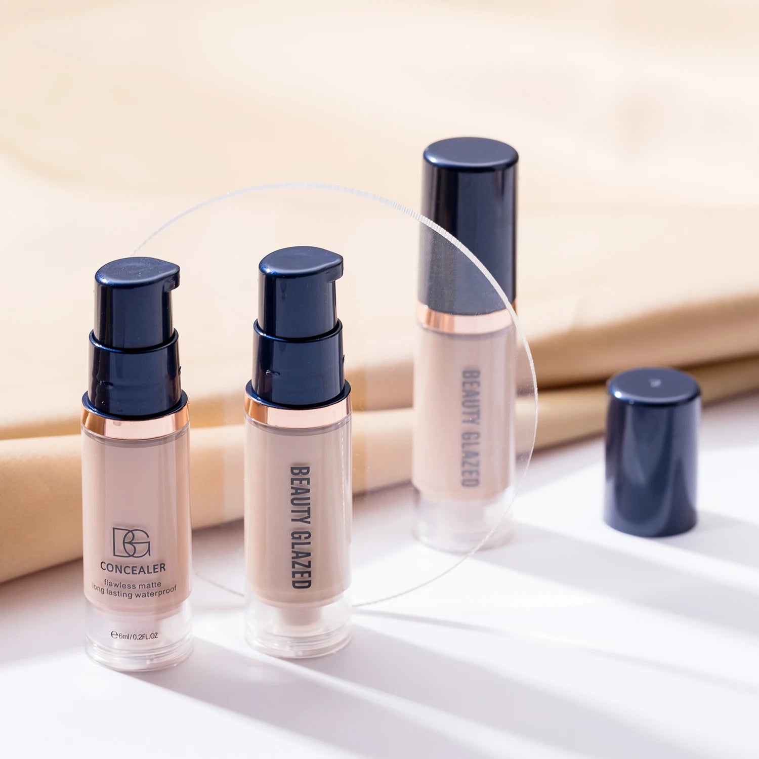 Tidesmit mini matte concealer full coverage liquid foundation shade swatch for long lasting waterproof face makeup
