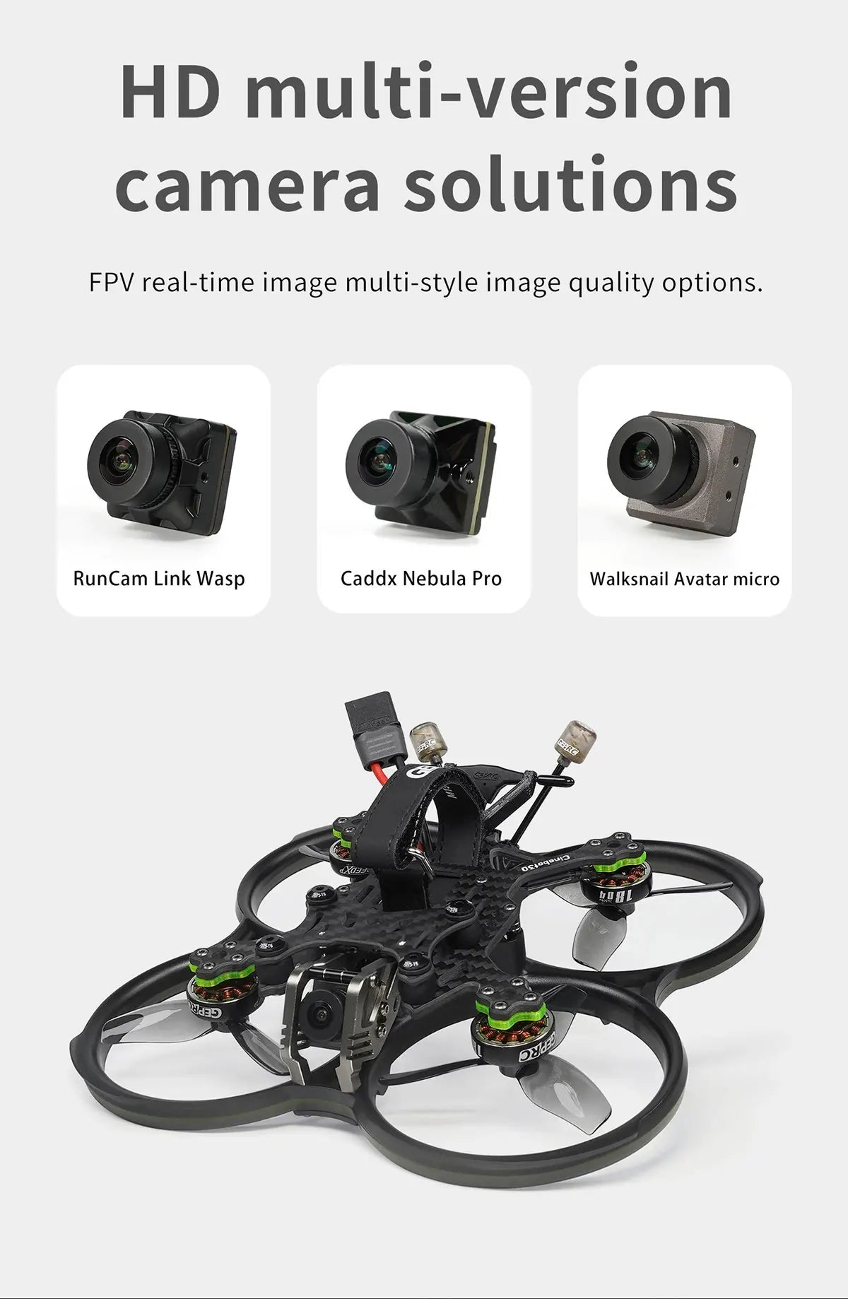 GEPRC Cinebot30 3-Inch FPV Drone 6S HD Vista Nebula Pro System Tidesmit