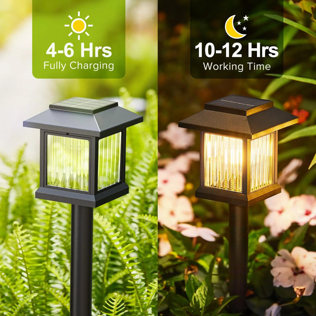 Solar Pathway Light Outdoor Solar Lamp Waterproof Landscape Lighting for Garden Yard Patio Walkway Driveway Camping Decor