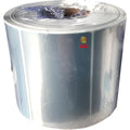Matte silver self-adhesive label sticker roll on core