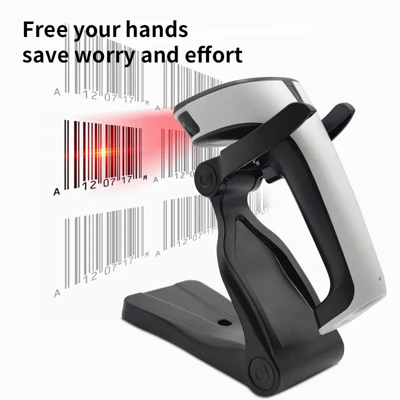 Universal Adjustable Barcode Scanner Stand Barcode Reader Stand, Large Base, Removable, Super Stable, Compatible with All Types