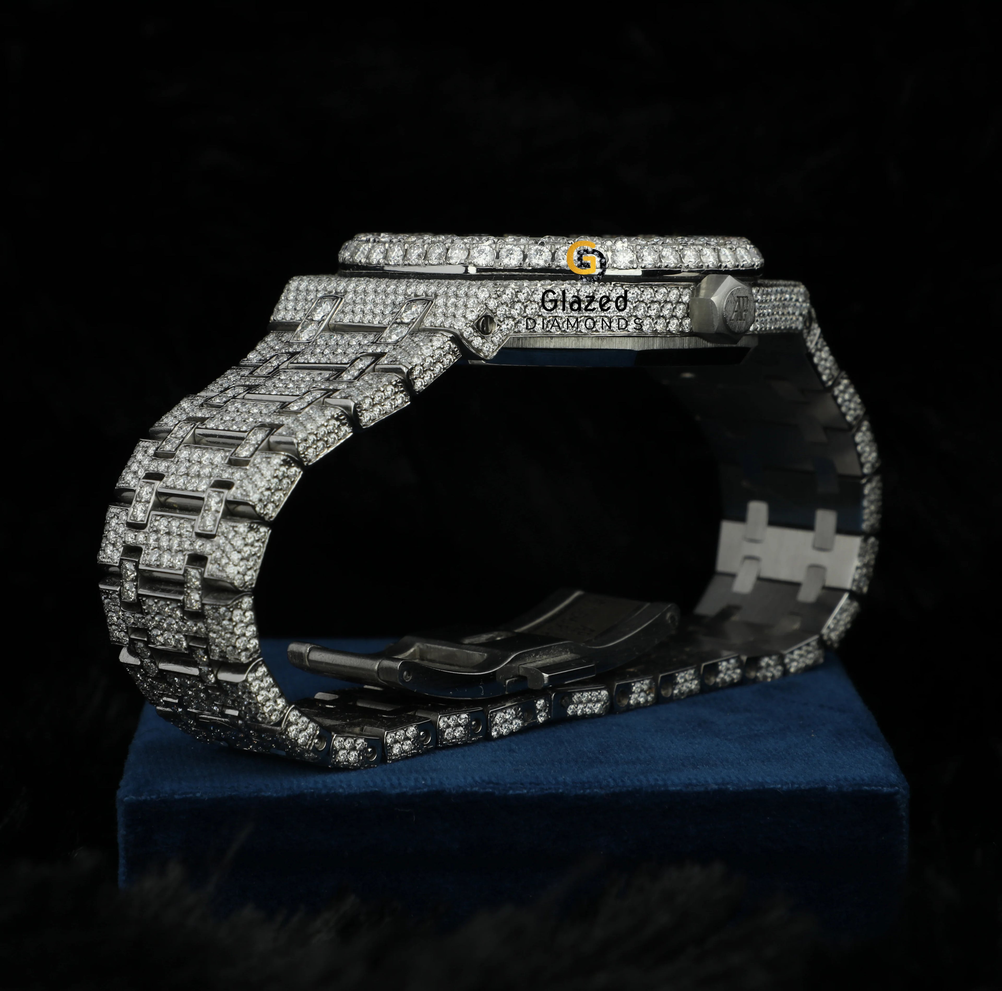 Discover the Epitome of Luxury in Custom High Quality Stainless Steel Mens Chronograph Moissanite Diamond Watch With VVS Clarity