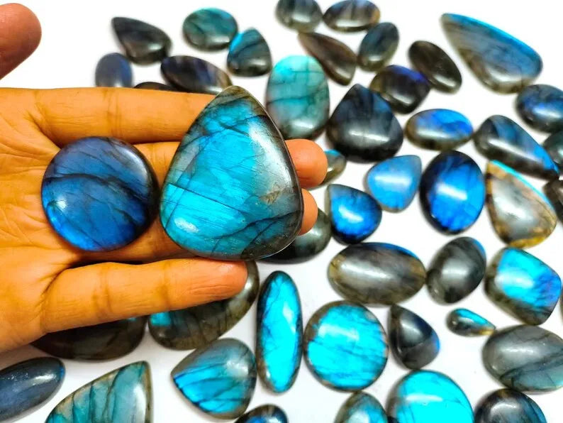 Super Flashy Natural Labradorite Stone Loose Gemstone Lot Rare Quality High-Luster Labradorite From Lab