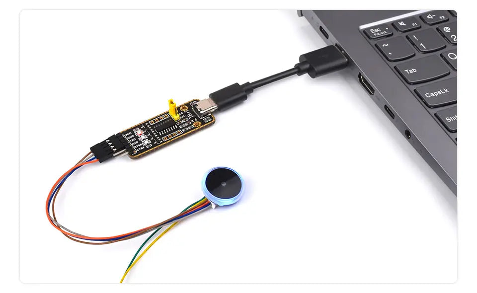 Waveshare Barcode Scanner Module (D),Round 2D Codes,Barcode/QR code Reader, With LED Indicator, Small Size, Easy to Integrate