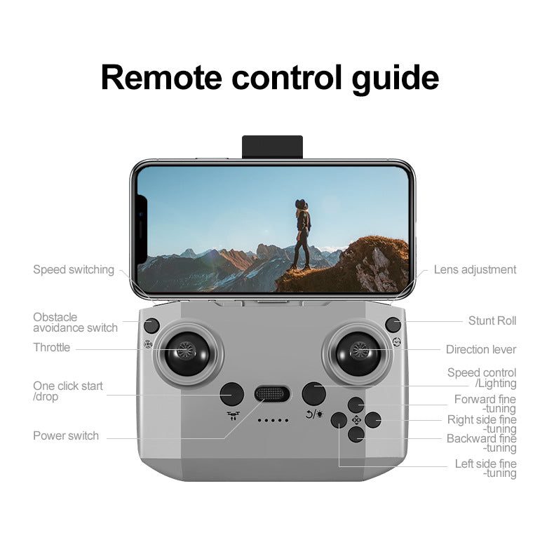 Mini 4K Camera Drone - Foldable Obstacle Avoidance Quadcopter Tidesmit