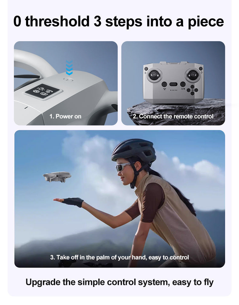 Mini 4K Camera Drone - Foldable Obstacle Avoidance Quadcopter Tidesmit