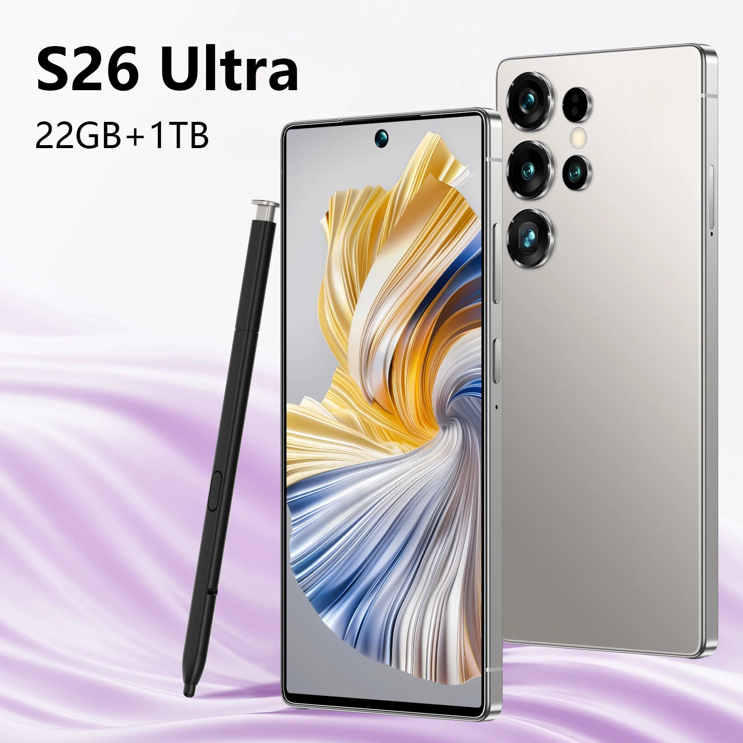 S26 Ultra 5G Smartphone 22GB RAM 1TB Storage - Unlocked Dual SIM Tidesmit