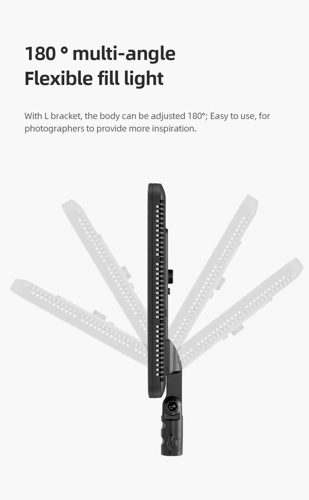 LED Video Light Panel 30W | Adjustable Color Temp Lighting Kit Tidesmit