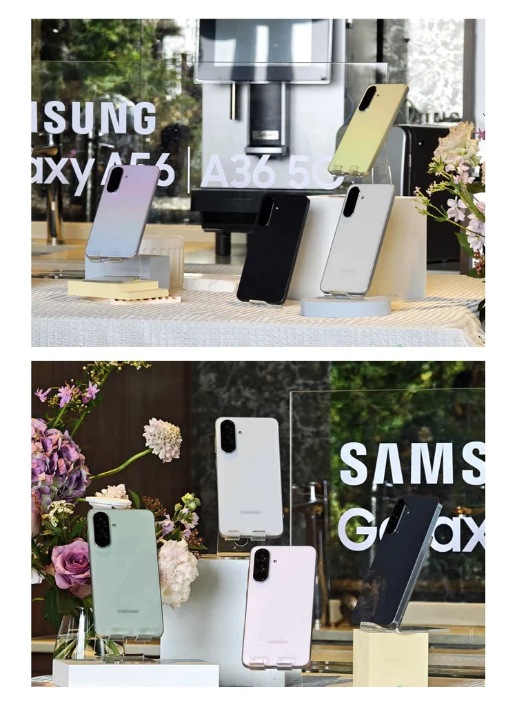 Galaxy A56 5G Global Version 6-Year Updates 50MP OIS Camera 120Hz AMOLED 45W Fast Charging IP67 AI Features