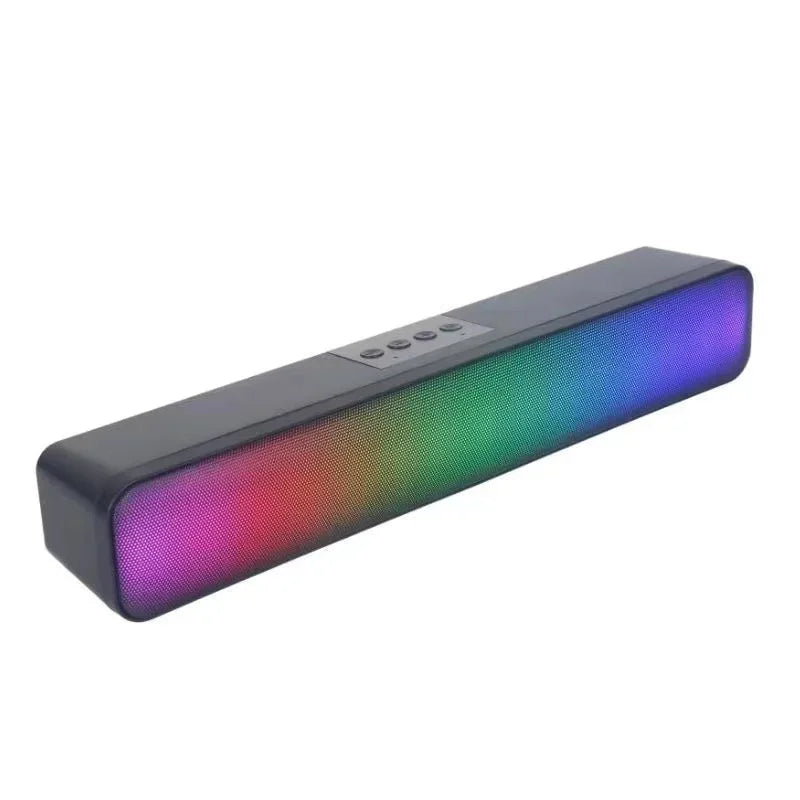 Wireless Computer Soundbar | RGB Desktop Speaker with Bass Boost - Black My Store
