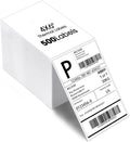 Stacked 4x6 thermal shipping label box, 500 labels, barcode and receiver area
