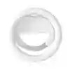 Small, round, white silicone suction cup for securing items to smooth surfaces.