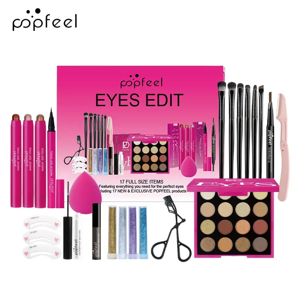 Professional Makeup Kit – All-in-One Salon-Quality Eyeshadow & Lipstick Set Professional Makeup Kits Tidesmit