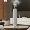 Aroma Diffuser Tower: App-Controlled Smart WiFi Essential Oil Nebulizer Silver Tidesmit