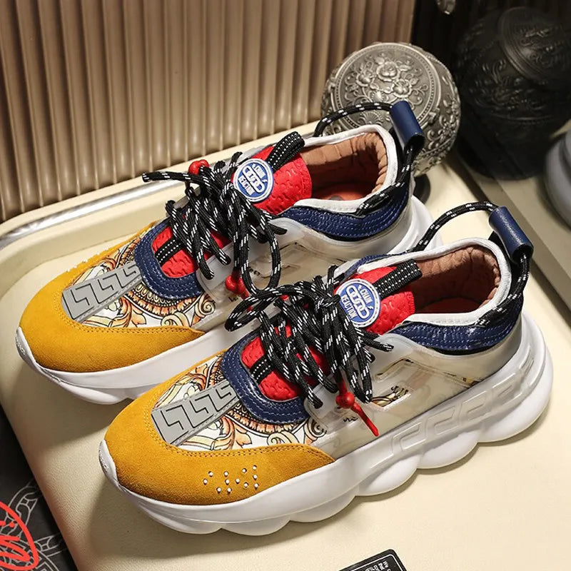 Designer Fashion Men's & Women's Luxury Casual Sneakers Retro Style Running Walking Shoes for Summer High Quality Tenis Zapatos