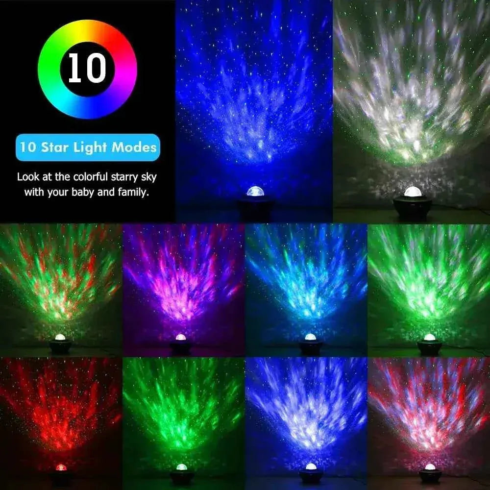 Galaxy Star Projector with Bluetooth Speaker - 24W Black Wireless Audio My Store