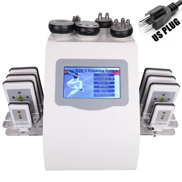 6-in-1 Ultrasonic Cavitation Machine for Body Shaping - CE Certified Body Shaping Massage Equipment US PLUG Tidesmit