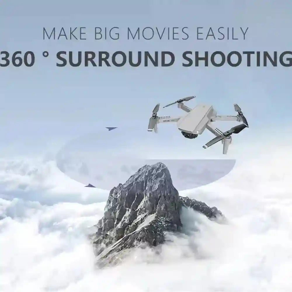 4K Camera Drone - Foldable Obstacle Avoidance Drone for Beginners Gray Tidesmit