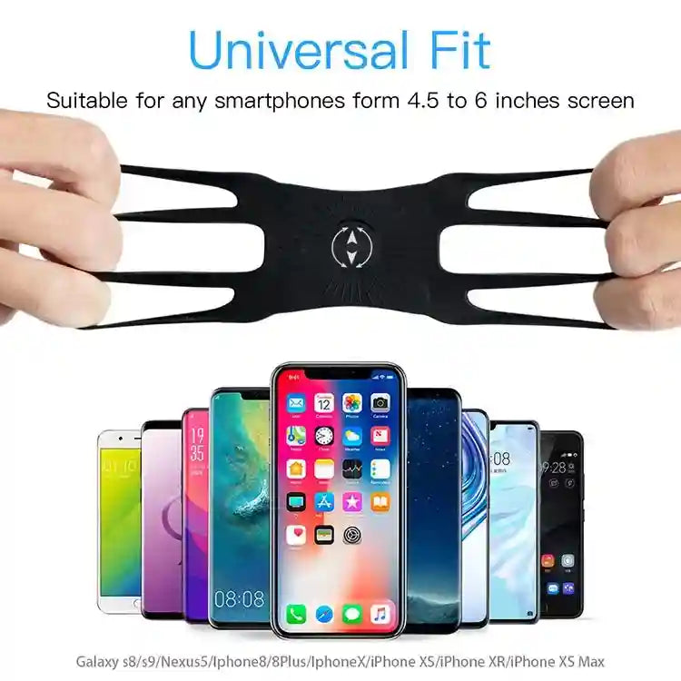Running Phone Armband Waterproof Silicone Case Black - Tidesmit Tidesmit