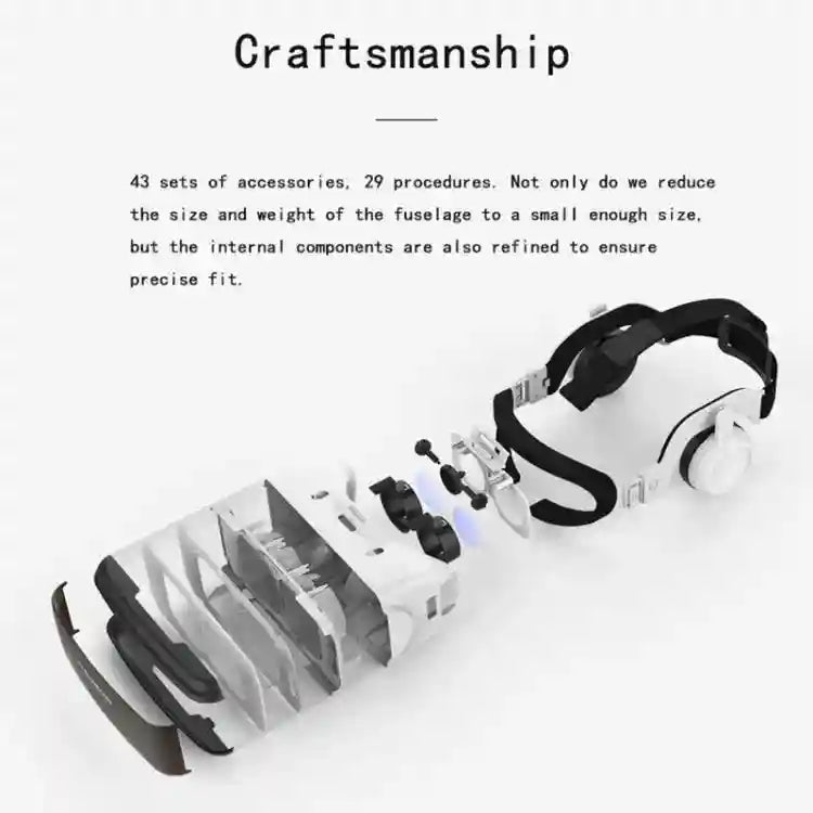 Virtual Reality 3D Glasses with HiFi Headset for Smartphones Tidesmit