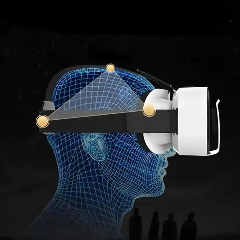 VR Headset 3D Glasses Lightweight Portable White G05A Tidesmit Tidesmit