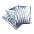 Dark silver/gray padded bubble mailer envelope, opaque, tear-resistant