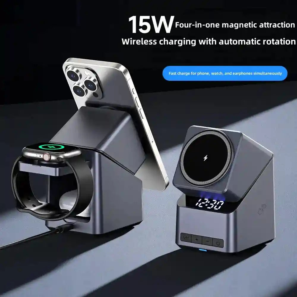 3-in-1 Wireless Charging Station - Qi Certified Multi-Device Fast Charger Tidesmit