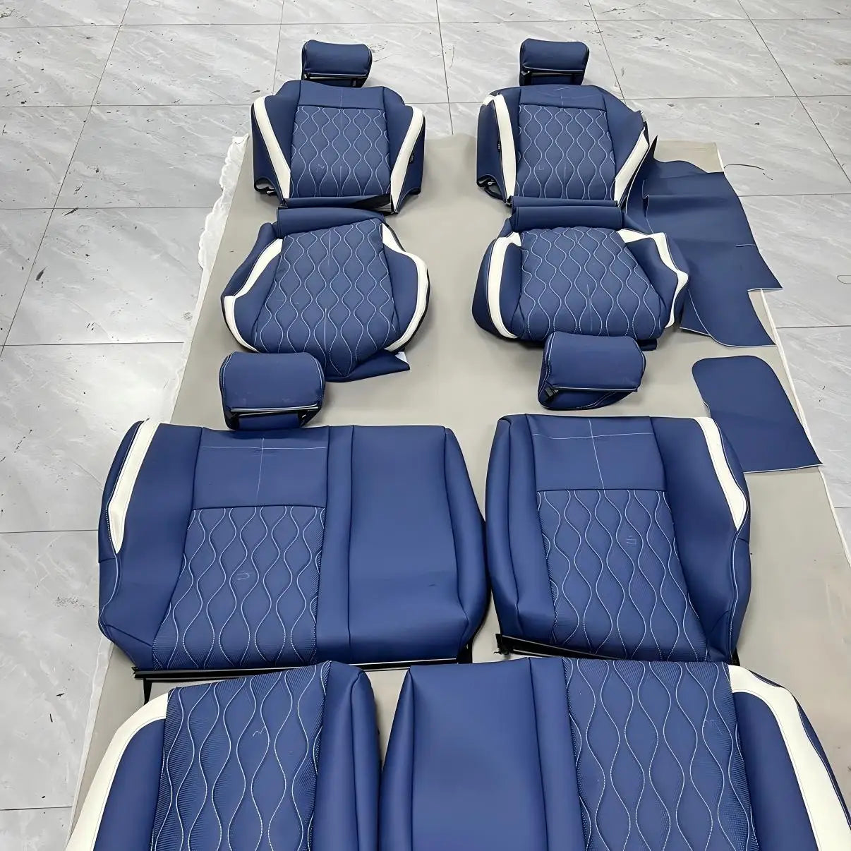 Full Set Leather Car Seat Cover Replacement Custom Fit for Volkswagen Golf Mk1