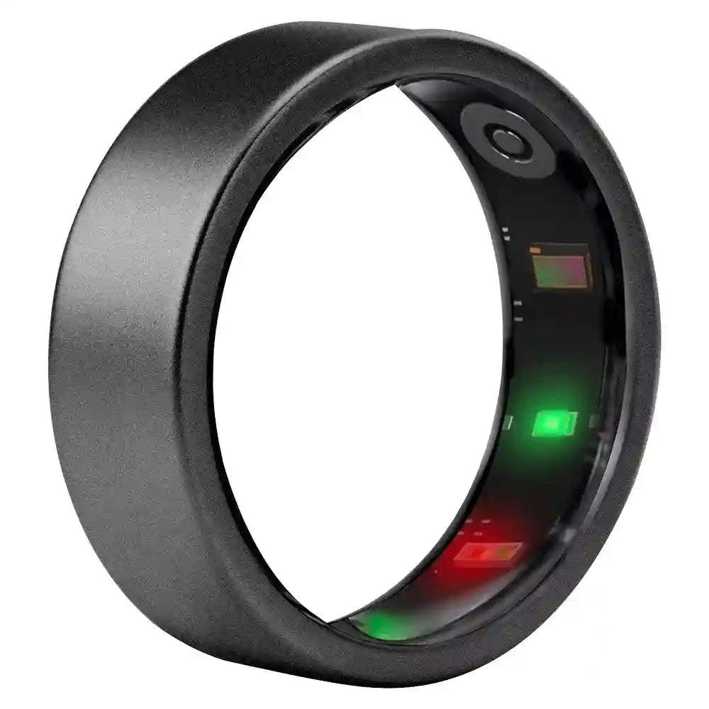 Smart Health Ring Fitness Tracker with Sleep Monitor - Tidesmit Black Tidesmit
