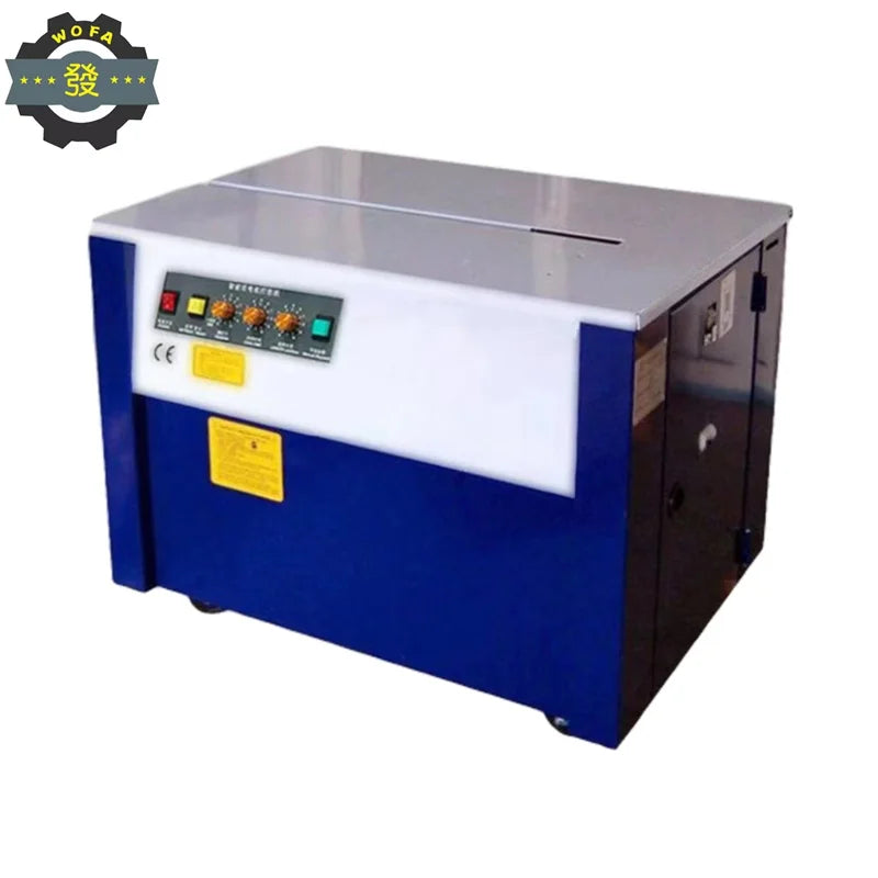 JIAHE New Hot Melt Double Motor Baler Semi-automatic Fruit Carton pp Tape Strapping Machine Packing Machine