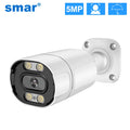 Smar 8MP/5MP/4MP/3MP Outdoor POE IP Camera Support AI Face Detection Bulilt-in Microphone Outdoor Waterproof Metal Home Security
