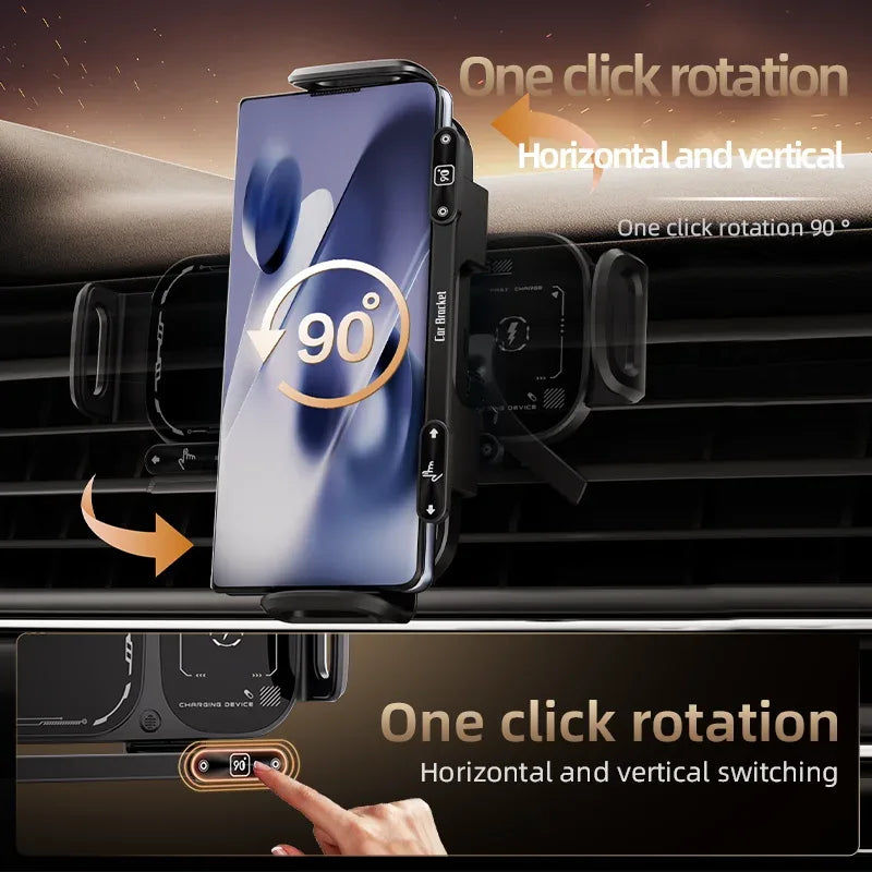 Wireless Car Phone Holder Power Bank with Fast Charging & USB-C Tidesmit