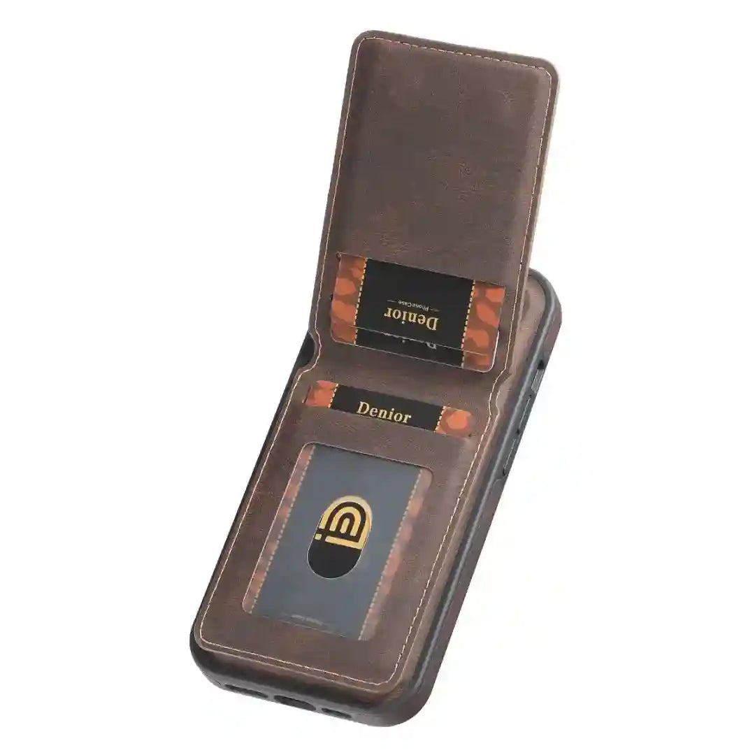 Magnetic Wallet Card Holder for iPhone 16-12 | Slim 5-Card Storage Tidesmit