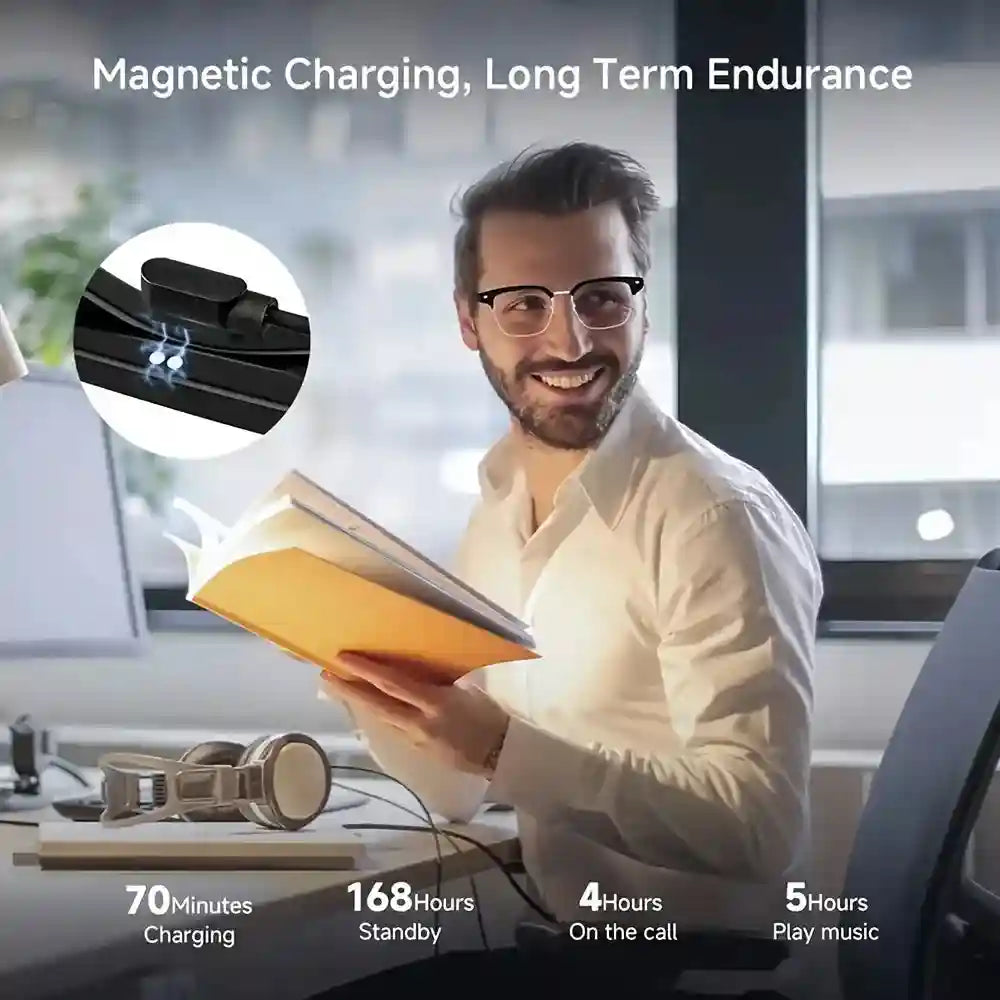 Tidesmit AI Smart Glasses: Wireless Bluetooth Audio & VR Immersive Tech Tidesmit