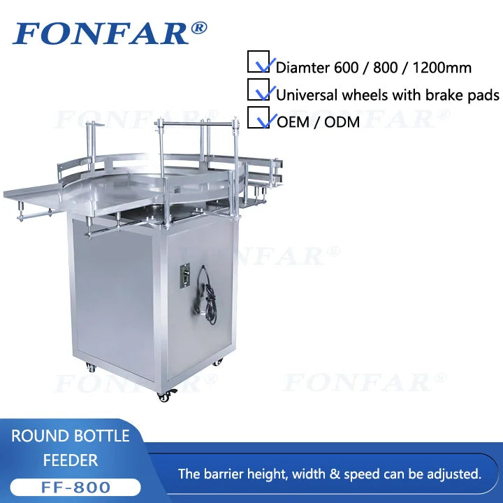 Turnabel Bottle Collecting Table/  Bottle Round Table Collector  / Bottle Collector Table for Packing Line 800mm Diameter