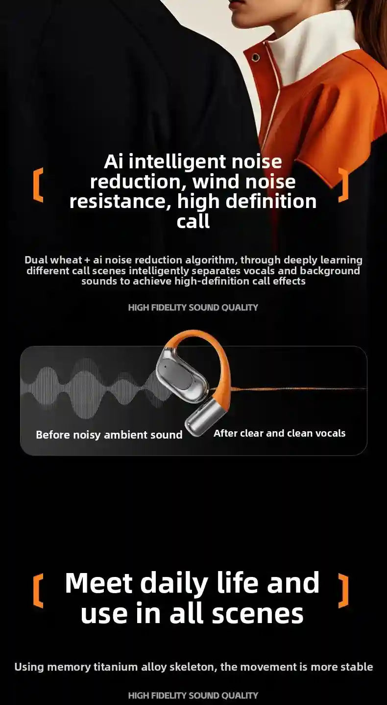 M113 Noise Cancelling Wireless Earbuds Rotating Chamber by Tidesmit Tidesmit