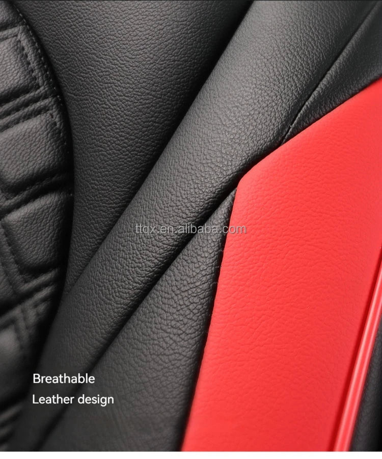 Customized Car Seat Covers Leather Car Accessories Waterproof Car Seat Protector 2018-2024 Full Set Luxury for Toyota Camry