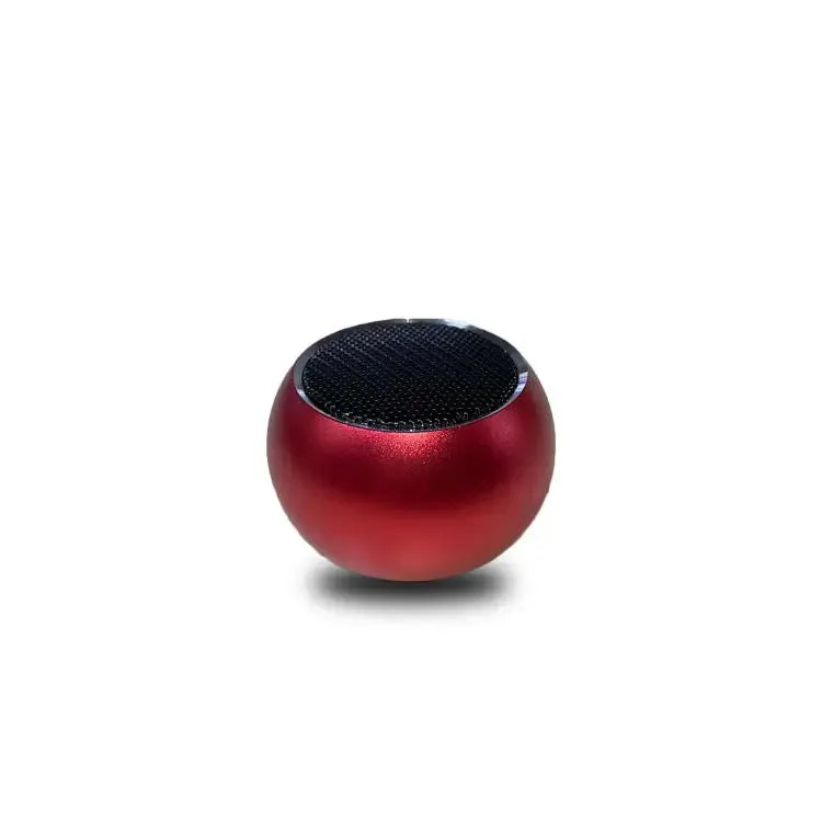 Portable Bluetooth Speaker: Metal Mini Wireless Audio with 360 Sound Red Metal 1" My Store